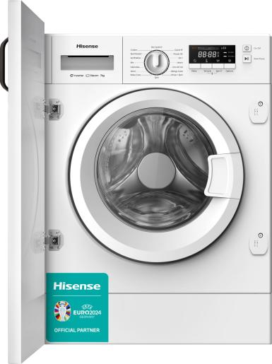 Hisense WF3M741BWI - White Integrated 7KG Washing Machine - 1400 RPM - A energy