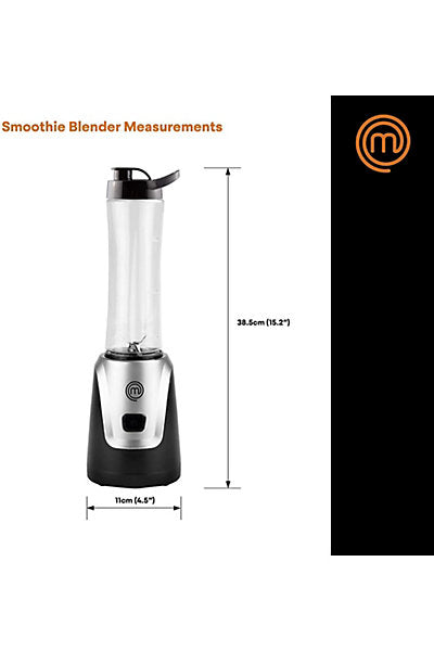 MasterChef 525498 - Black 1L Blender &amp; Smoothie Maker - 200W Power