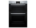 Bosch Series 4 MBA533BS3B - Stainless Steel Double Oven - 71L/34L - A/B Energy - Display