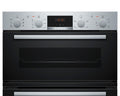 Bosch Series 4 MBA533BS3B - Stainless Steel Double Oven - 71L/34L - A/B Energy - Display