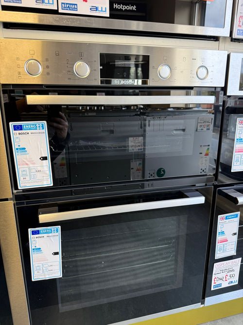 Bosch MBS533BS0B - Stainless steel Built in Electric Double Oven - A/B energy - Display