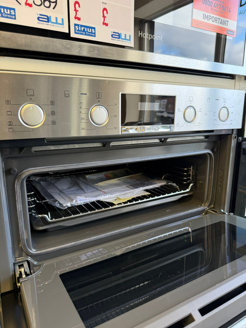 Bosch MBS533BS0B - Stainless steel Built in Electric Double Oven - A/B energy - Display