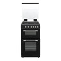 Montpellier MDOG50LK - Black 4 Zone Gas Cooker - Catalytic cleaning - A/A+ energy