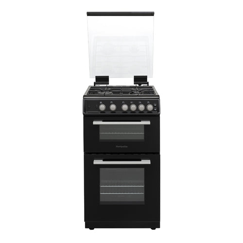 Montpellier MDOG50LK - Black 4 Zone Gas Cooker - Catalytic cleaning - A/A+ energy