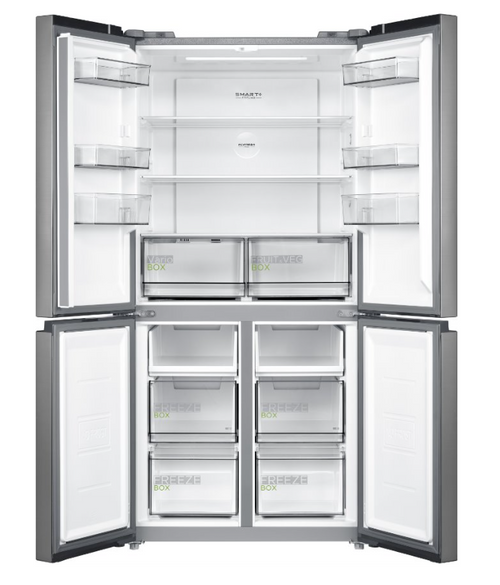 Midea MDRF632FIE46 - Stainless steel Side By Side Frost Free Fridge Freezer - E energy