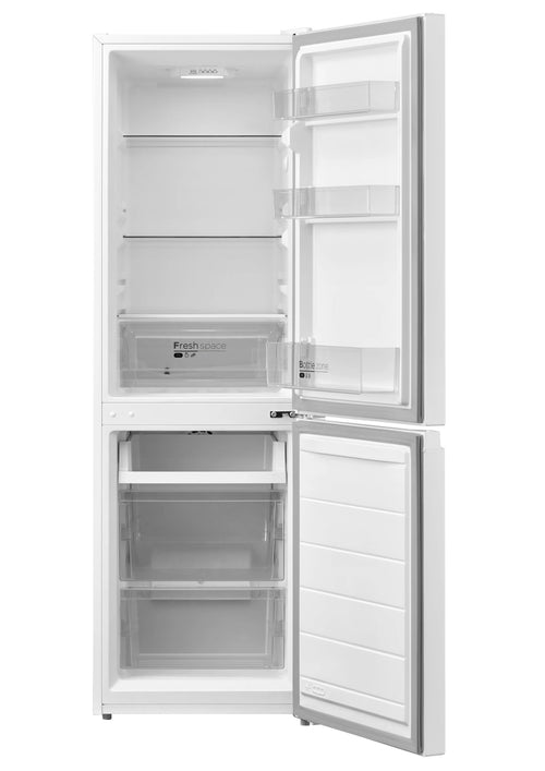 Midea MDRB457FGE46 - Inox Fridge Freezer - 330 litres - E energy