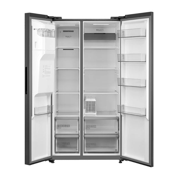 Midea MDRS761MYC46 - Stainless Steel American Fridge Freezer - 592L - C Energy