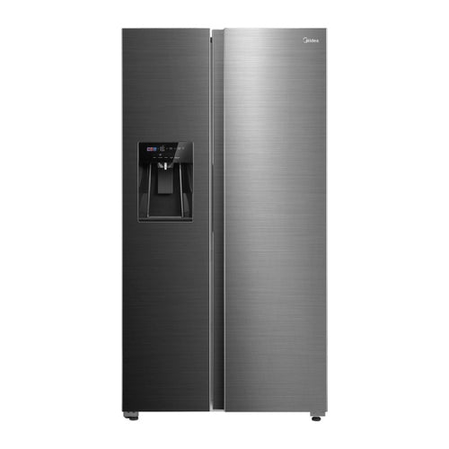 Midea MDRS761MYC46 - Stainless Steel American Fridge Freezer - 592L - C Energy