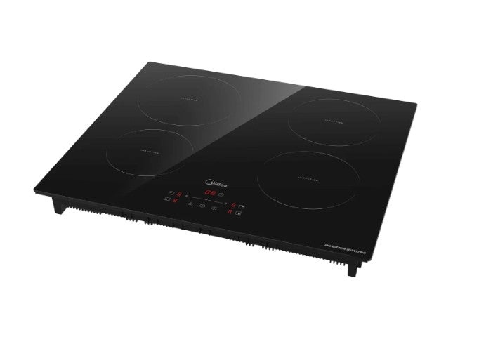 Midea MIH740F238K0 - Black 60cm Induction Hob - 4 Cooking Zones