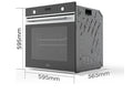 Midea MBO7NM30D0-SS - Stainless Steel Single Oven - 72L Capacity - A Rated