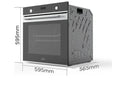 Midea MBO7NM30D0-SS - Stainless Steel Single Oven - 72L Capacity - A Rated - Display