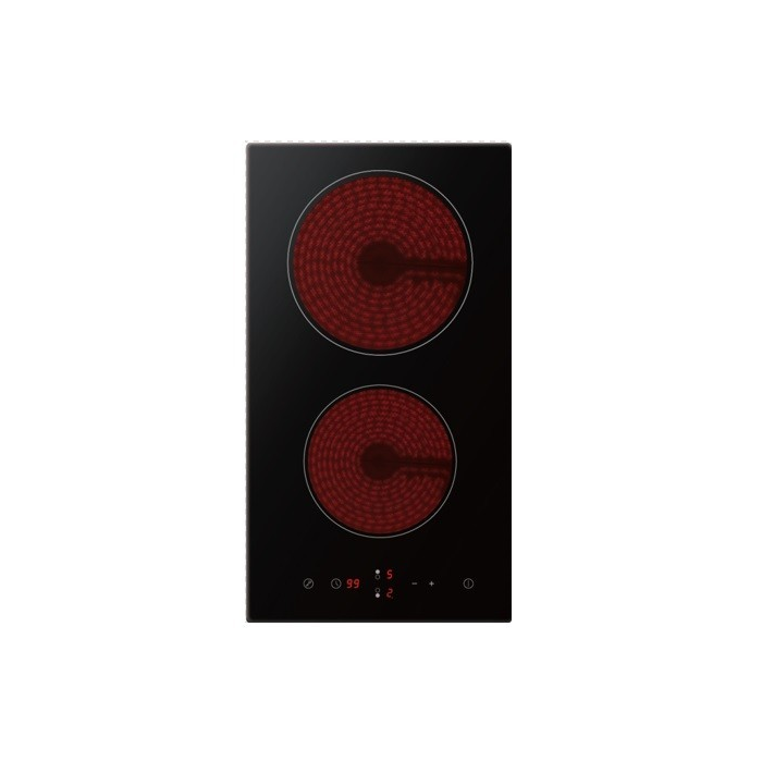 Midea MCH300D111K0 - Black 30cm Ceramic Hob - 2 Cooking Zones