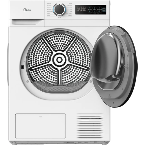 Midea MD110H80D/W-UK - White 10KG Heat Pump Tumble Dryer - 15 drying programmes - A++ energy