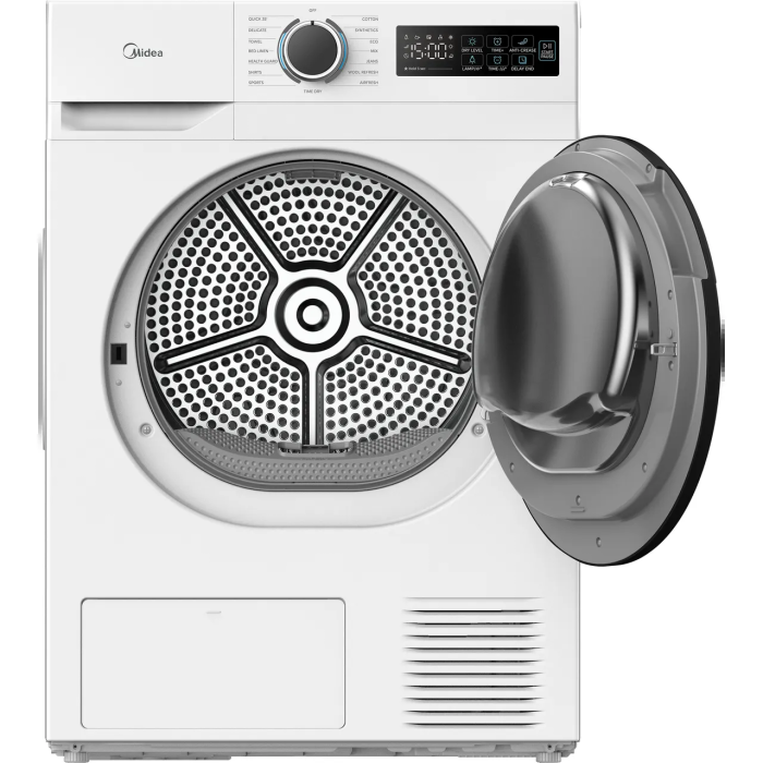 Midea MD110H80D/W-UK - White 10KG Heat Pump Tumble Dryer - 15 drying programmes - A++ energy