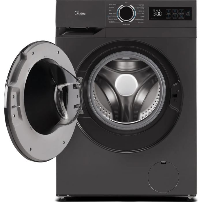 Midea MF110W100BA10/T-UK - Graphite Washing Machine - 1400 RPM - A energy