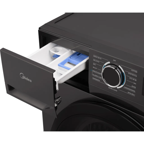 Midea MF110W100BA10/T-UK - Graphite Washing Machine - 1400 RPM - A energy