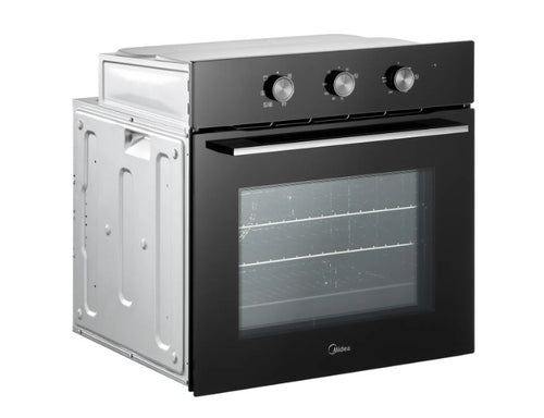 Midea MBO65M90M1-BK - Black Built-In Single Oven - 70L - A Energy