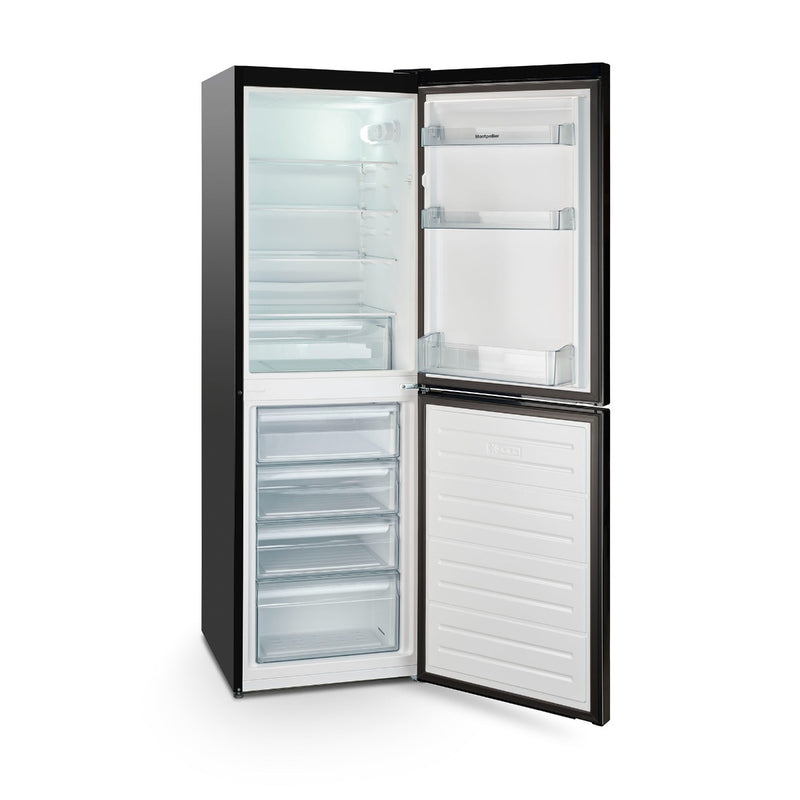 Montpellier MLF1770EK - Black Freestanding 50/50 Low Frost Fridge Freezer - E energy