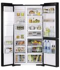 Hitachi R-MX700GVGB1 GBK - Glass Side By Side Frost Free Fridge Freezer - F energy