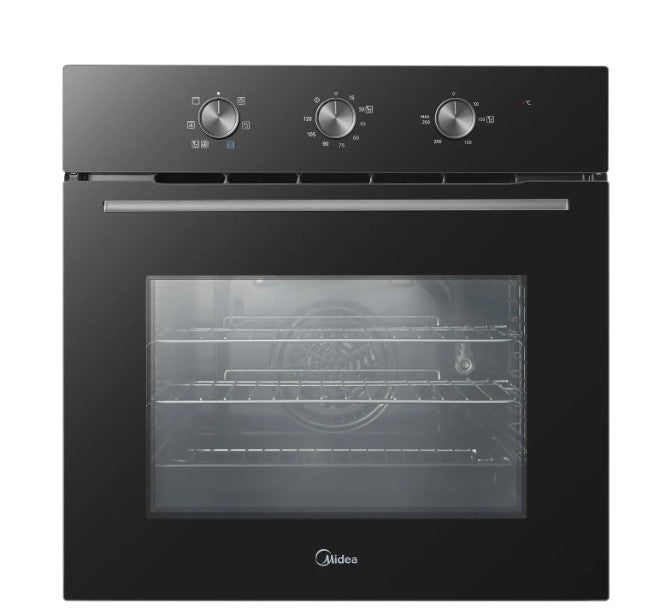 Midea MBO65M90M1-BK - Black Built-In Single Oven - 70L - A Energy