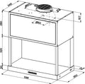 Faber MODULAR-EXTRACTOR-F60-BK-MATT - Black Matt 60cm Wall Mounted Extractor - A Rated