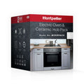 Montpellier MCERPACK - Stainless Steel Single Oven And Touch Control Ceramic Hob Pack - 65Ltr Capacity - 6 Functions