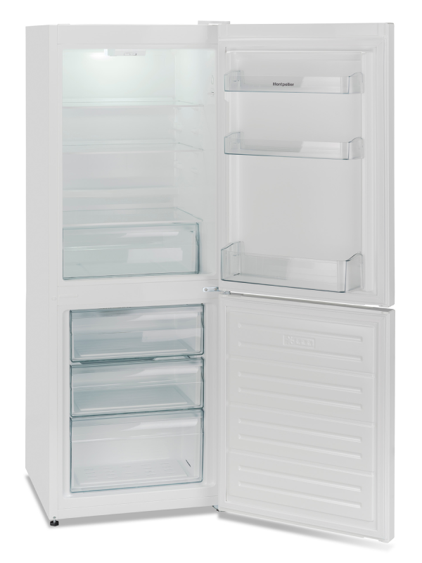 Montpellier MFF155EW - White Freestanding 60/40 Frost Free Fridge Freezer - F energy