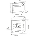 Montpellier SFO65MX - Stainless steel Built in Electric Single Oven