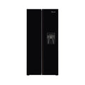 Fridgemaster MS83430BFF - Black American Fridge Freezer - 440L - F Energy