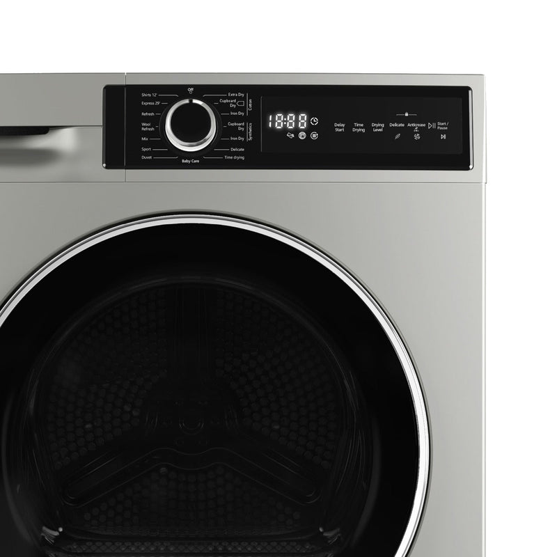 Montpellier MTDC8SDS - Silver 8KG Condenser Tumble Dryer - B energy - Display