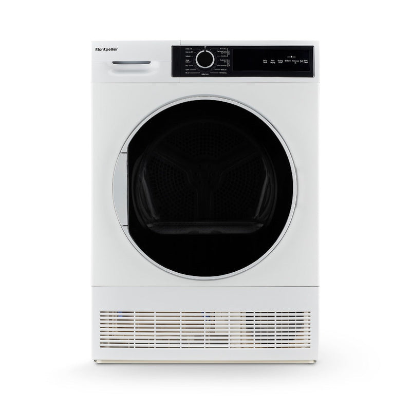 Montpellier MTDC8SDW - White 8KG Condenser Tumble Dryer - B energy - Display