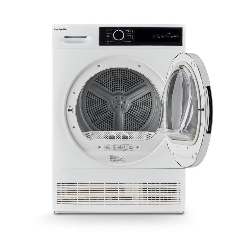 Montpellier MTDC8SDW - White 8KG Condenser Tumble Dryer - B energy