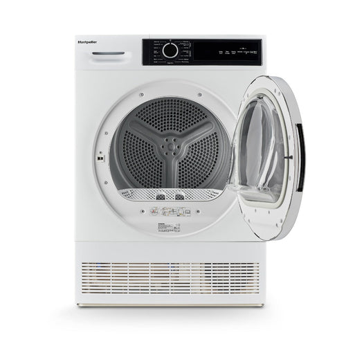 Montpellier MTDC8SDW - White 8KG Condenser Tumble Dryer - B energy - Display