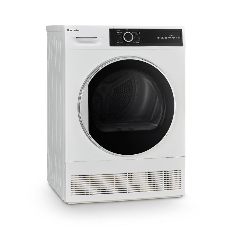 Montpellier MTDC8SDW - White 8KG Condenser Tumble Dryer - B energy - Display