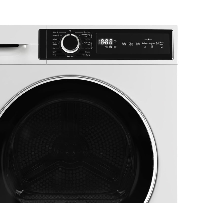 Montpellier MTDC8SDW - White 8KG Condenser Tumble Dryer - B energy - Display
