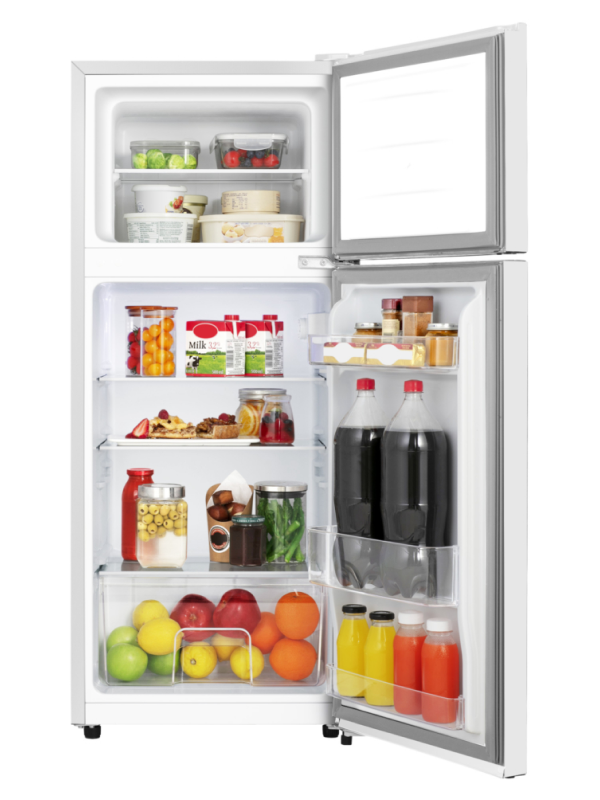 Fridgemaster MTM48120MF - White Freestanding Manual Defrost Fridge Freezer - F energy