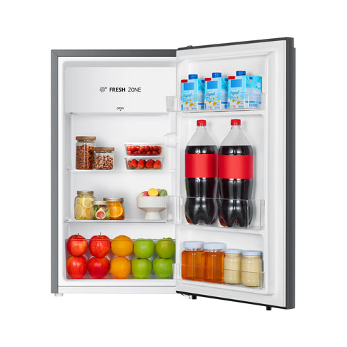 Fridgemaster MUR4894ES - Silver Under Counter Fridge - 82L Capacity - E Energy Rating