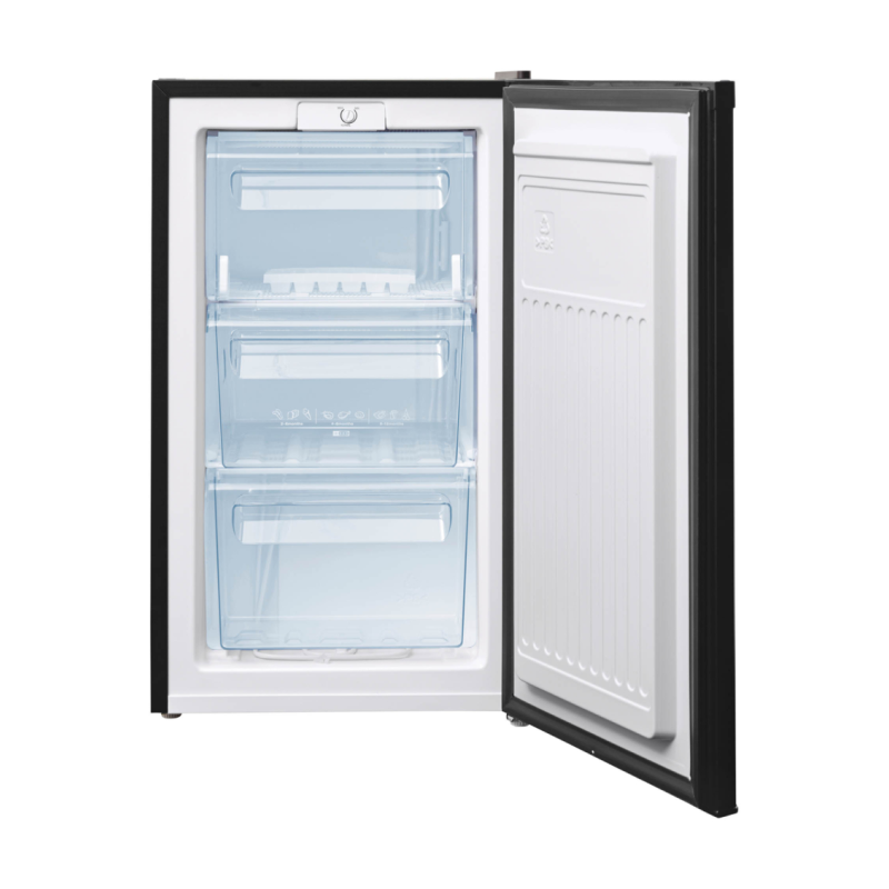 Fridgemaster MUZ4965MB - Black Freestanding Manual Defrost Freezer