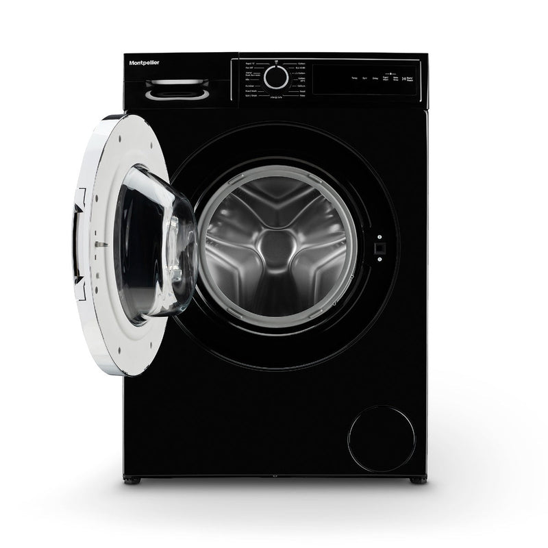 Montpellier MWM814BLK - Black Freestanding 8KG Washing Machine - 1400 RPM - A energy - Display