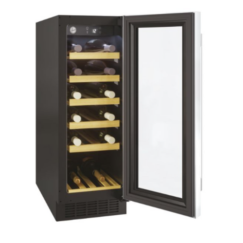 Hoover HWCB 30 UK/N - Black 19 Bottle Capacity Wine Cooler - G energy - Display