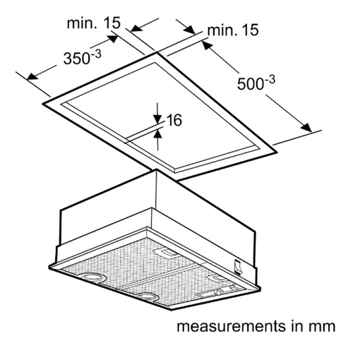 Neff D5655X1GB - Silver Canopy Extractor Hood - C energy