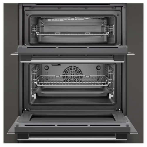 Neff J1ACE2HN0B - Stainless steel Built under Electric Double Oven - A/B energy - Display