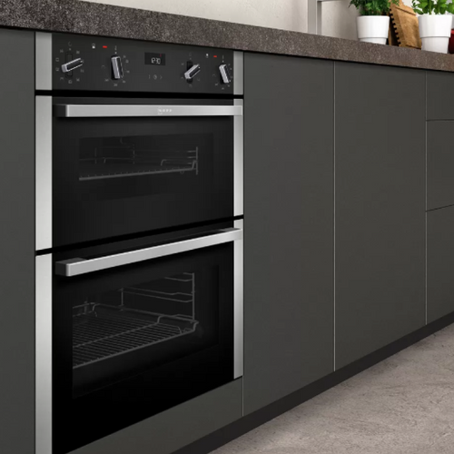 Neff J1ACE2HN0B - Stainless steel Built under Electric Double Oven - A/B energy