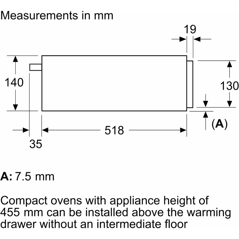 Neff N24HA11N1B - Stainless steel Warming Drawer