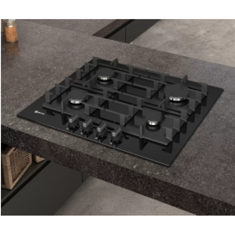 Neff T26CS49S0 - Black 4 Zone Gas Hob