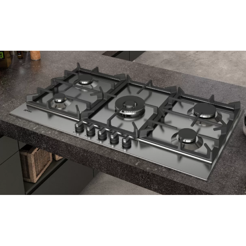 Neff T29DS69N0 - Stainless steel 5 Zone Gas Hob