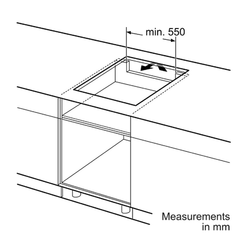 Neff T36CA50X1U - Black 4 Zone Induction Hob