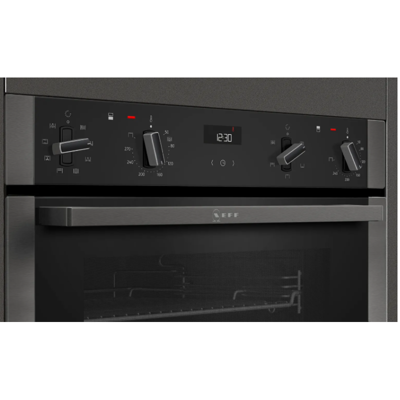 Neff U1ACE2HG0B - Graphite Built in Electric Double Oven - A energy