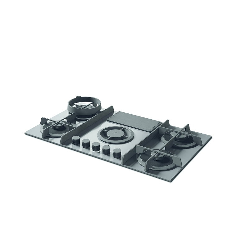 Elica NT-FLAME-GR-RC - Grey 4 Zone Venting Hob - A energy