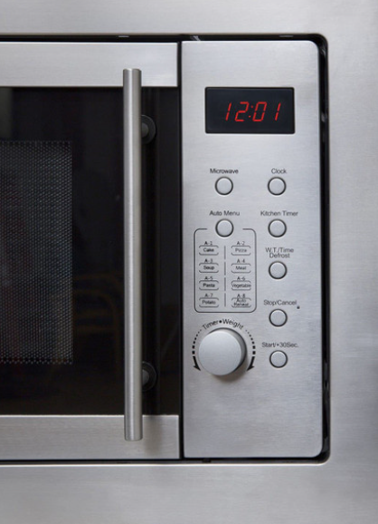 Teknix BIM21SS - Stainless steel Built in Electric Microwave - Display
